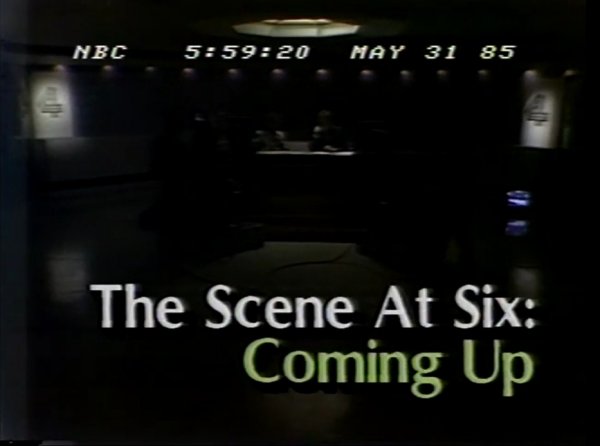 WSMV Channel 4 News, The Scene At 6PM - Coming Up Next promo for May 31, 1985.jpg